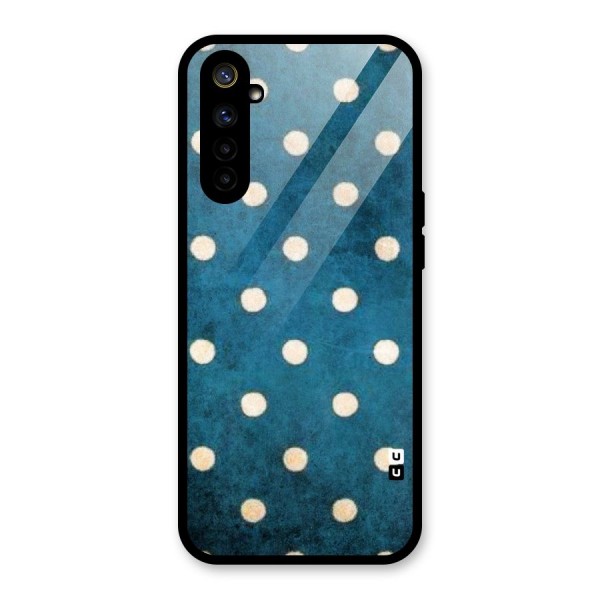 Classic Blue Polka Glass Back Case for Realme 6