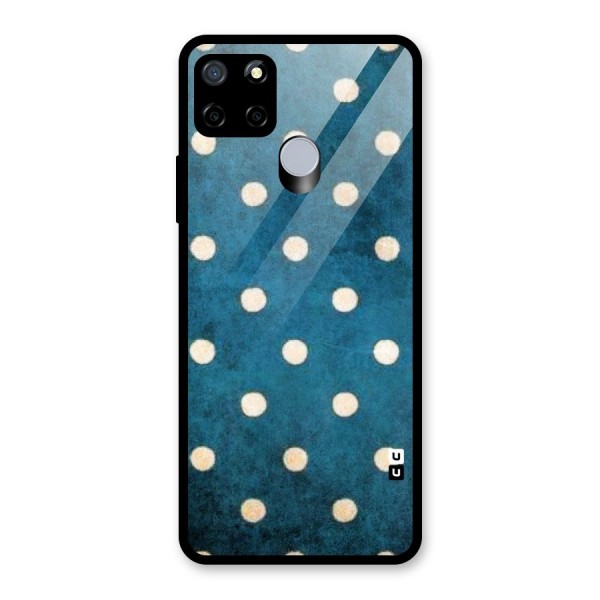 Classic Blue Polka Glass Back Case for Realme C12