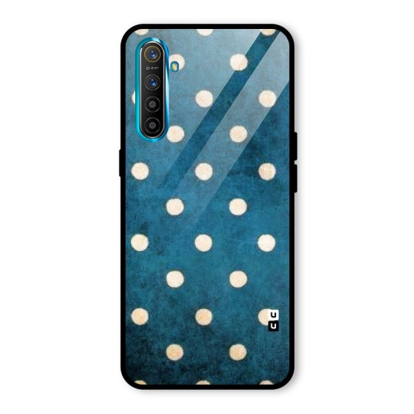 Classic Blue Polka Glass Back Case for Realme XT