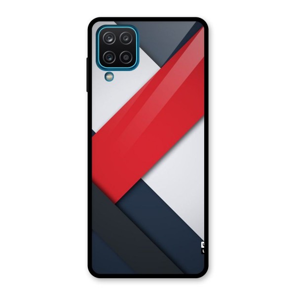 Classic Bold Glass Back Case for Galaxy A12