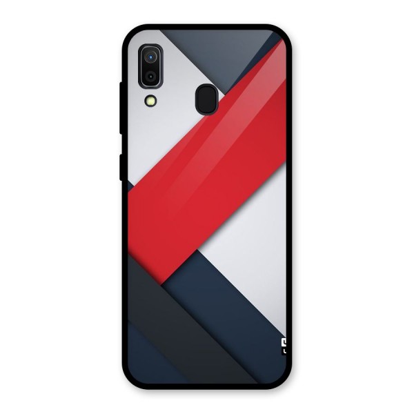 Classic Bold Glass Back Case for Galaxy A30