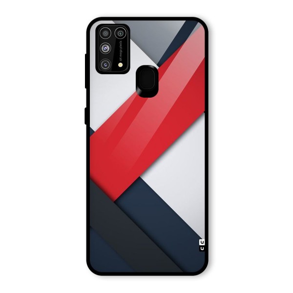 Classic Bold Glass Back Case for Galaxy M31