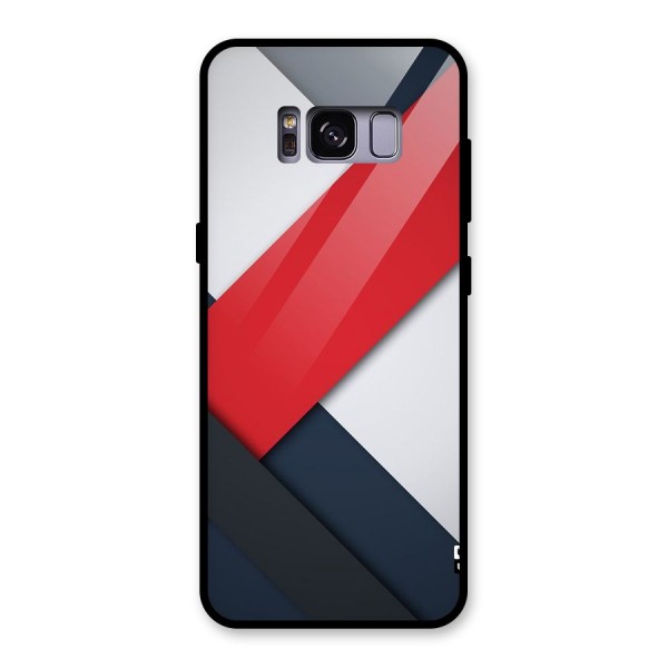 Classic Bold Glass Back Case for Galaxy S8