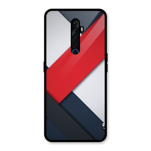 Classic Bold Glass Back Case for Oppo Reno2 Z