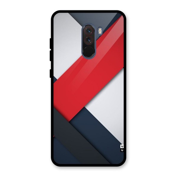 Classic Bold Glass Back Case for Poco F1