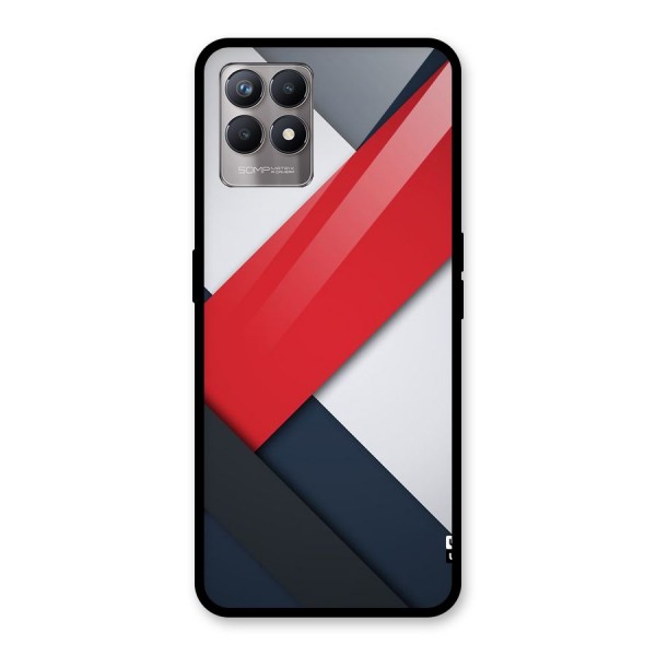 Classic Bold Glass Back Case for Realme 8i