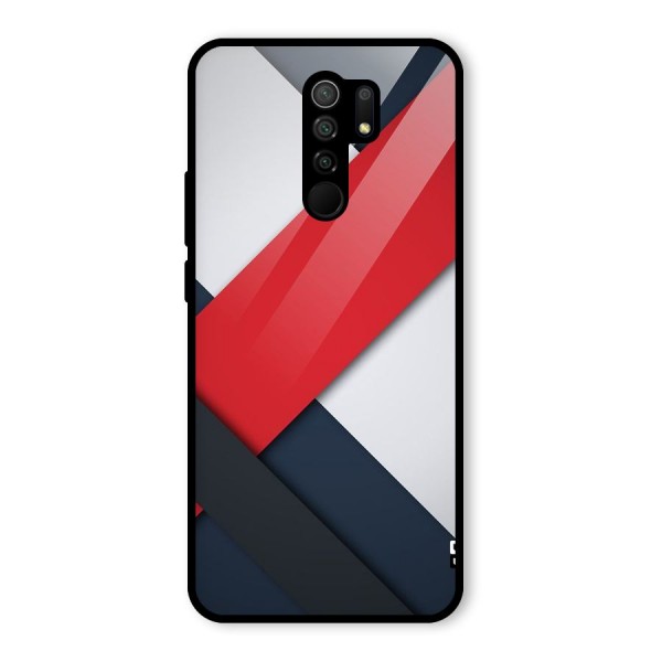 Classic Bold Glass Back Case for Redmi 9 Prime