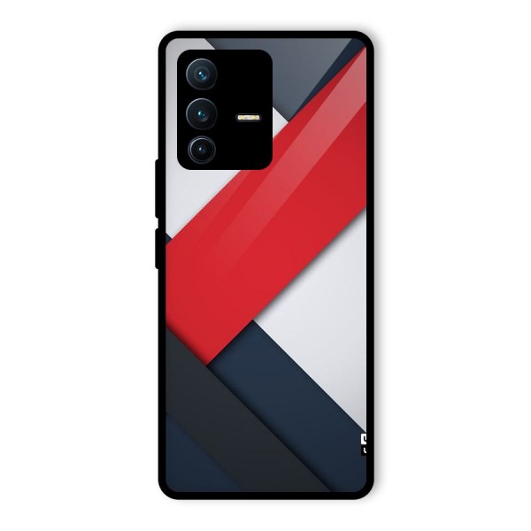 Classic Bold Glass Back Case for Vivo V23 Pro