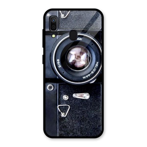 Classic Camera Glass Back Case for Galaxy A30