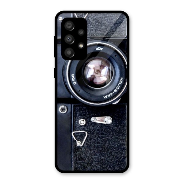 Classic Camera Glass Back Case for Galaxy A32