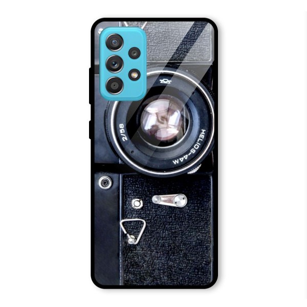 Classic Camera Glass Back Case for Galaxy A52s 5G