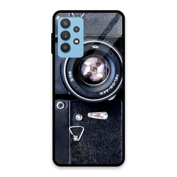 Classic Camera Glass Back Case for Galaxy M32 5G