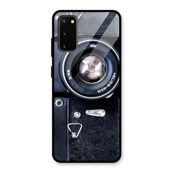 Classic Camera Glass Back Case for Galaxy S20