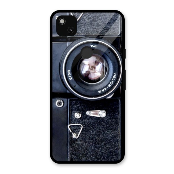 Classic Camera Glass Back Case for Google Pixel 4a