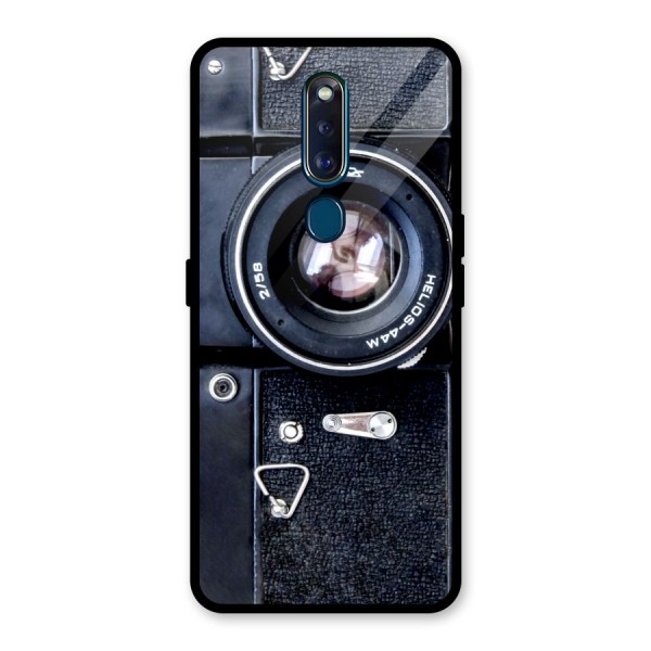 Classic Camera Glass Back Case for Oppo F11 Pro