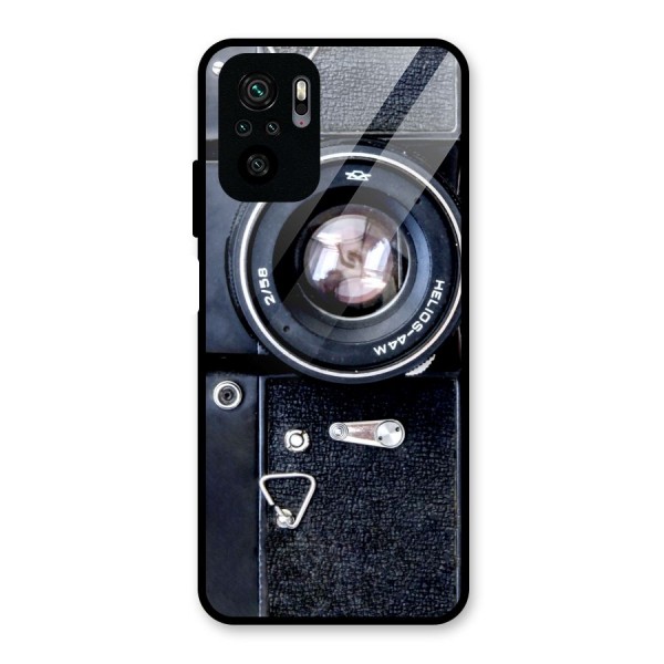 Classic Camera Glass Back Case for Redmi Note 10