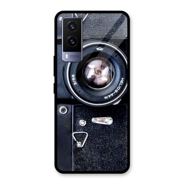 Classic Camera Glass Back Case for Vivo V21e 5G