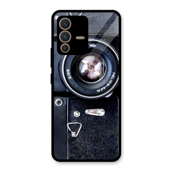 Classic Camera Glass Back Case for Vivo V23 5G