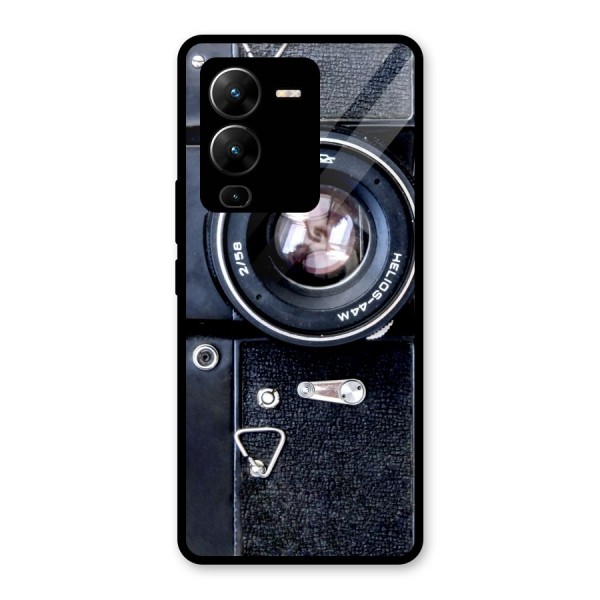 Classic Camera Glass Back Case for Vivo V25 Pro