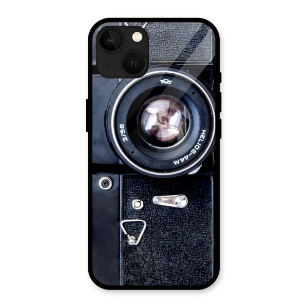 Classic Camera Glass Back Case for iPhone 13