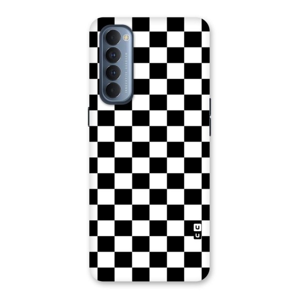 Classic Check Back Case for Reno4 Pro