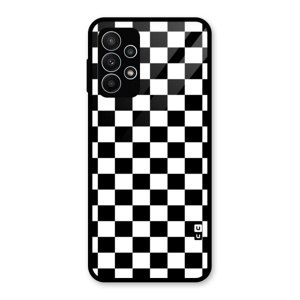 Classic Check Glass Back Case for Galaxy A23