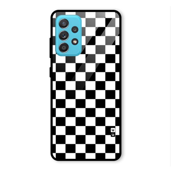 Classic Check Glass Back Case for Galaxy A52s 5G