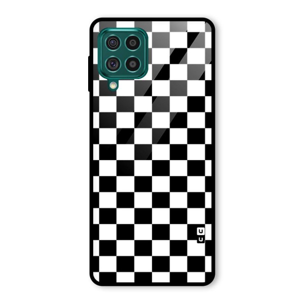 Classic Check Glass Back Case for Galaxy F62