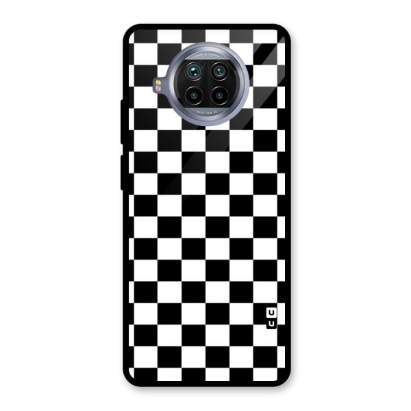 Classic Check Glass Back Case for Mi 10i