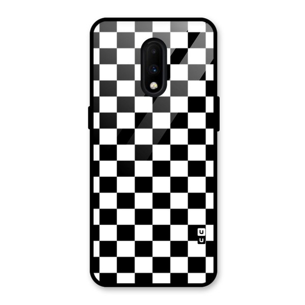 Classic Check Glass Back Case for OnePlus 7