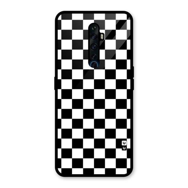 Classic Check Glass Back Case for Oppo Reno2 Z