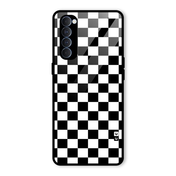 Classic Check Glass Back Case for Oppo Reno4 Pro