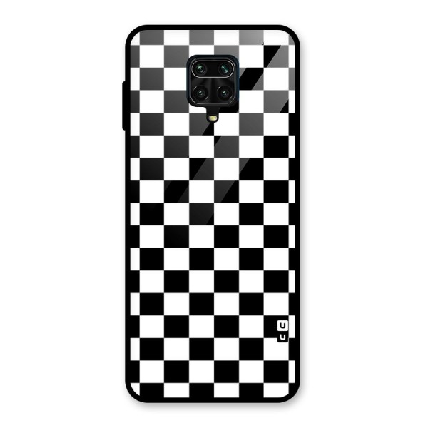 Classic Check Glass Back Case for Poco M2 Pro