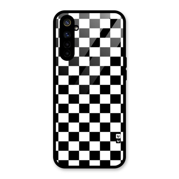 Classic Check Glass Back Case for Realme 6