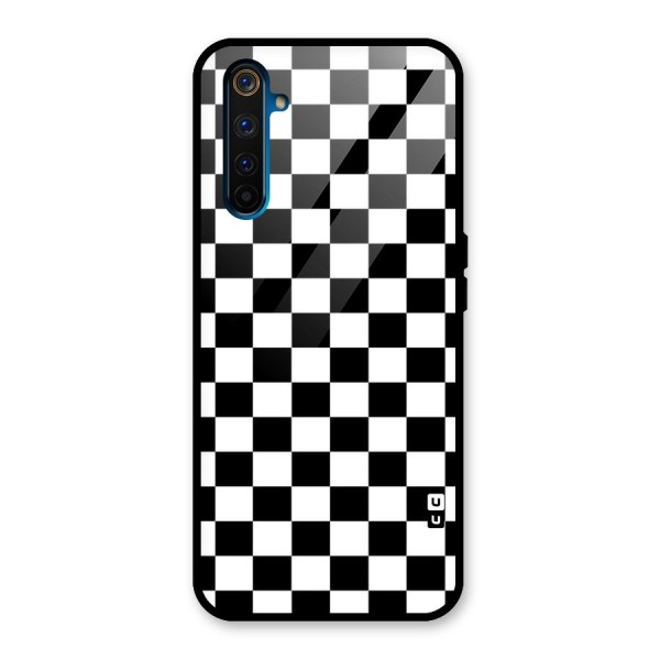 Classic Check Glass Back Case for Realme 6 Pro