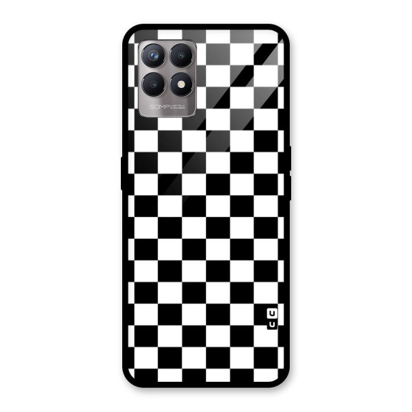 Classic Check Glass Back Case for Realme 8i