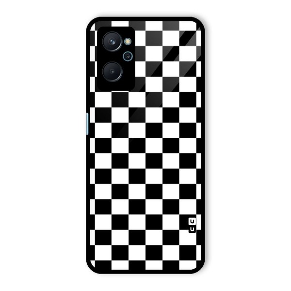 Classic Check Glass Back Case for Realme 9i