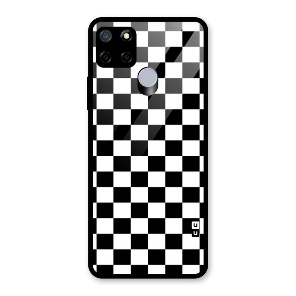 Classic Check Glass Back Case for Realme C15