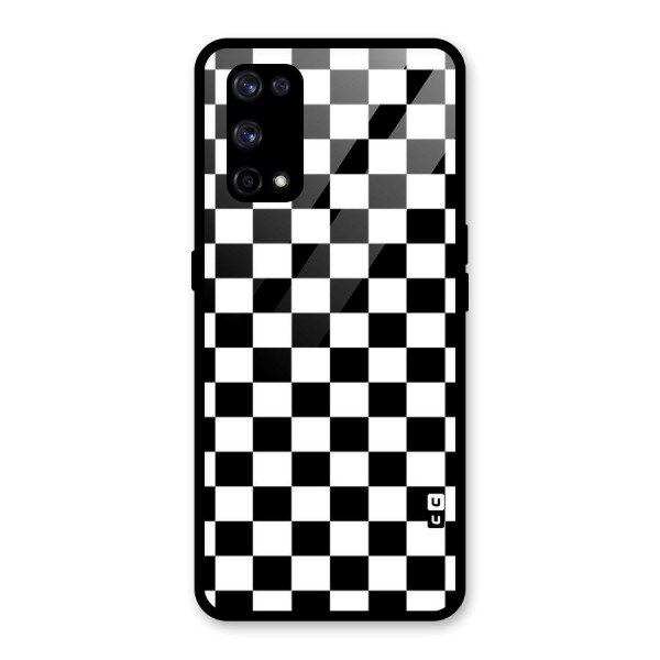 Classic Check Glass Back Case for Realme X7 Pro