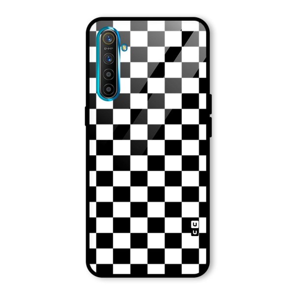 Classic Check Glass Back Case for Realme XT