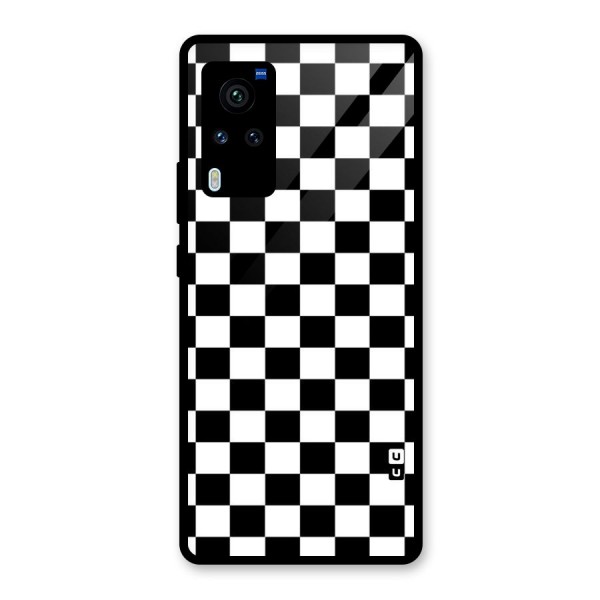 Classic Check Glass Back Case for Vivo X60 Pro