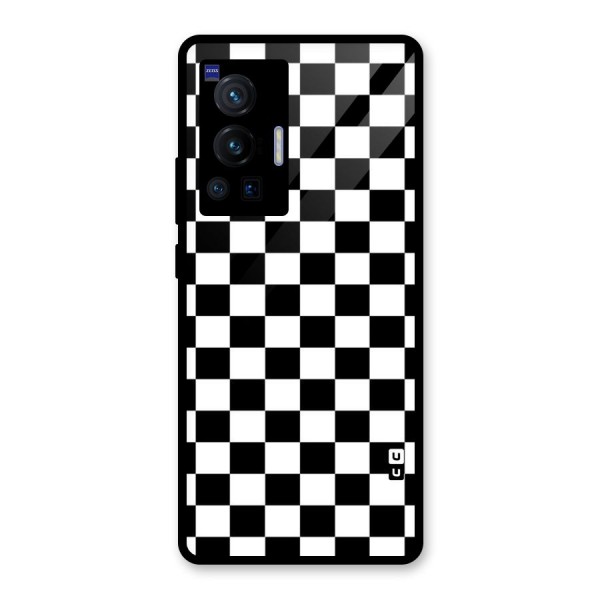 Classic Check Glass Back Case for Vivo X70 Pro