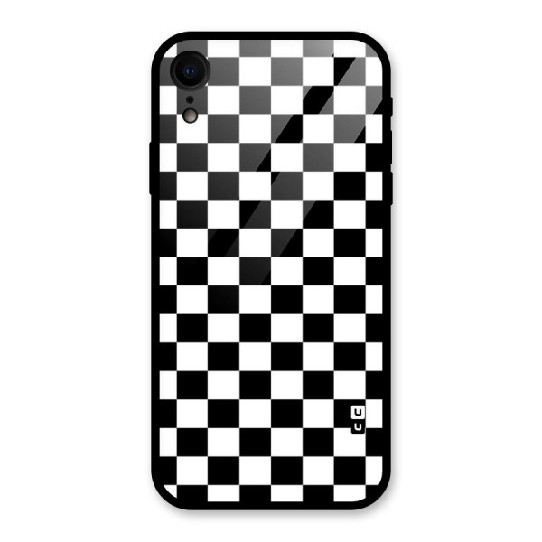 Classic Check Glass Back Case for XR