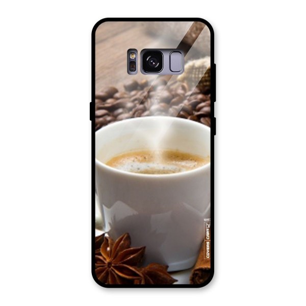 Classic Coffee Beans Glass Back Case for Galaxy S8