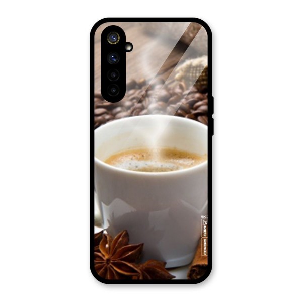 Classic Coffee Beans Glass Back Case for Realme 6