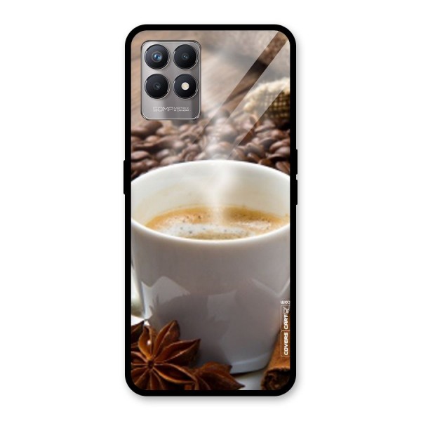 Classic Coffee Beans Glass Back Case for Realme 8i