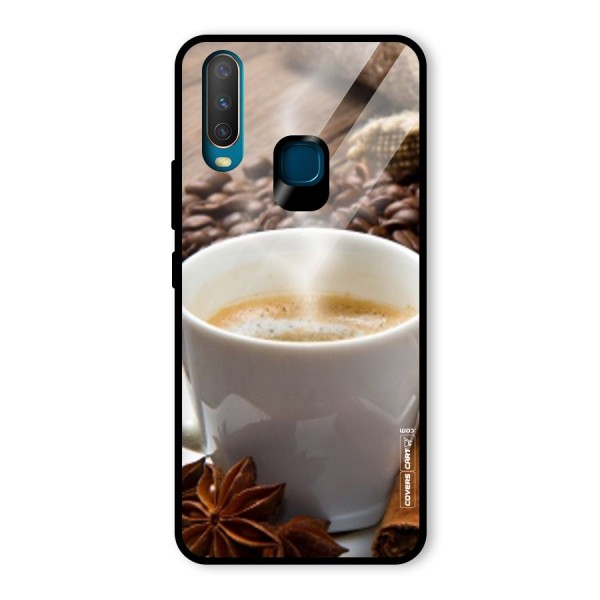 Classic Coffee Beans Glass Back Case for Vivo Y12