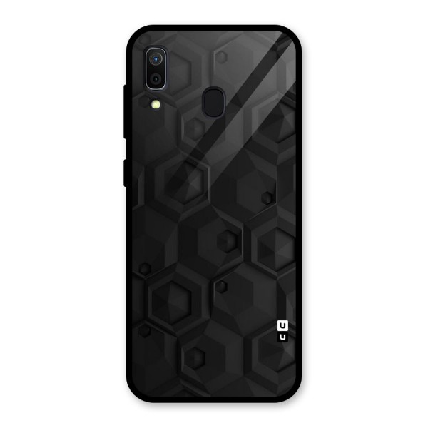 Classic Hexa Glass Back Case for Galaxy A30