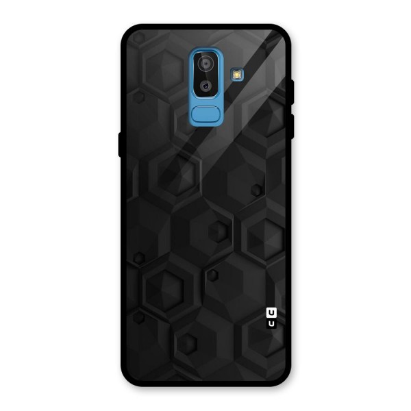 Classic Hexa Glass Back Case for Galaxy J8