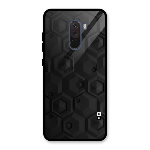 Classic Hexa Glass Back Case for Poco F1